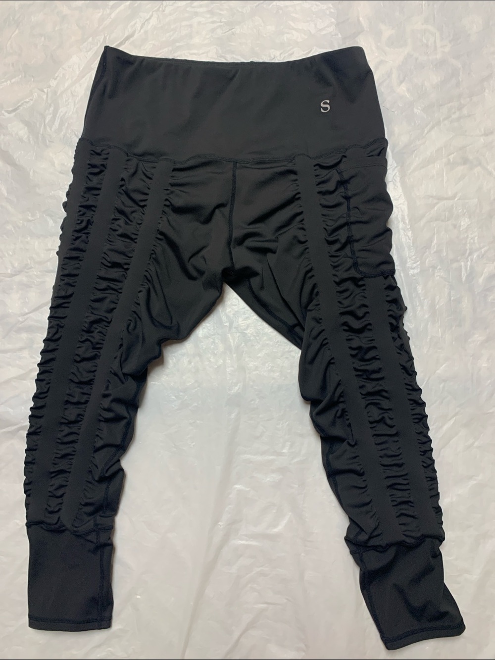 Skinnify Black Resistance Band Leggings High Rise Size XXL